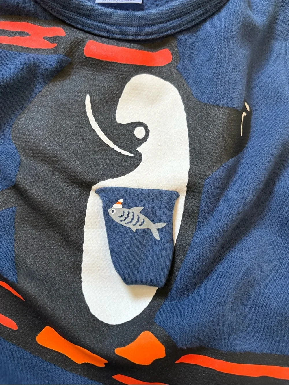 GAP Navy Blue Kids Penguin Ski Graphic Sweatshirt